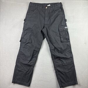 Dakota Carpenter Pants Trousers 32x30* Double Knee Mens Straight‎ Black Workwear